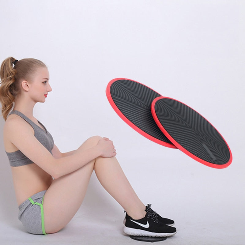 2PCS Sliding Slider Gliding Discs Fitness Disc Exercise Sliding Plate For Yoga Gym Abdominal Core Training Exercise Equipment