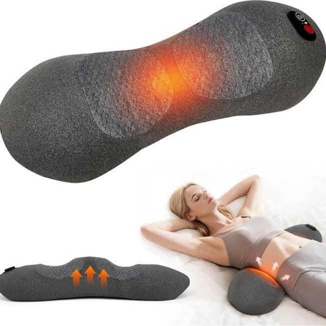 Memory foam heated massage waist pillow waist cushion