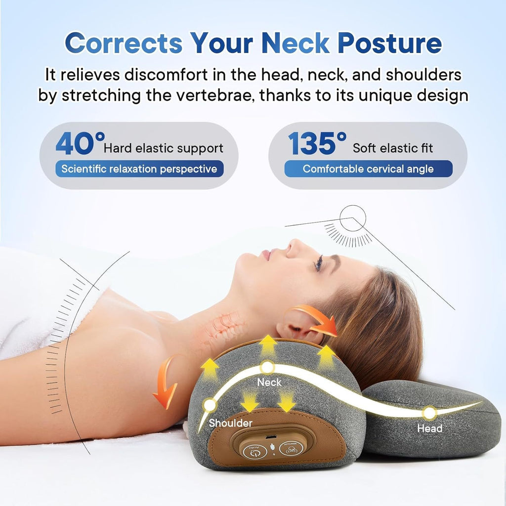 Cervical massage pillow electric shoulder and neck massager sleep aid pillow
