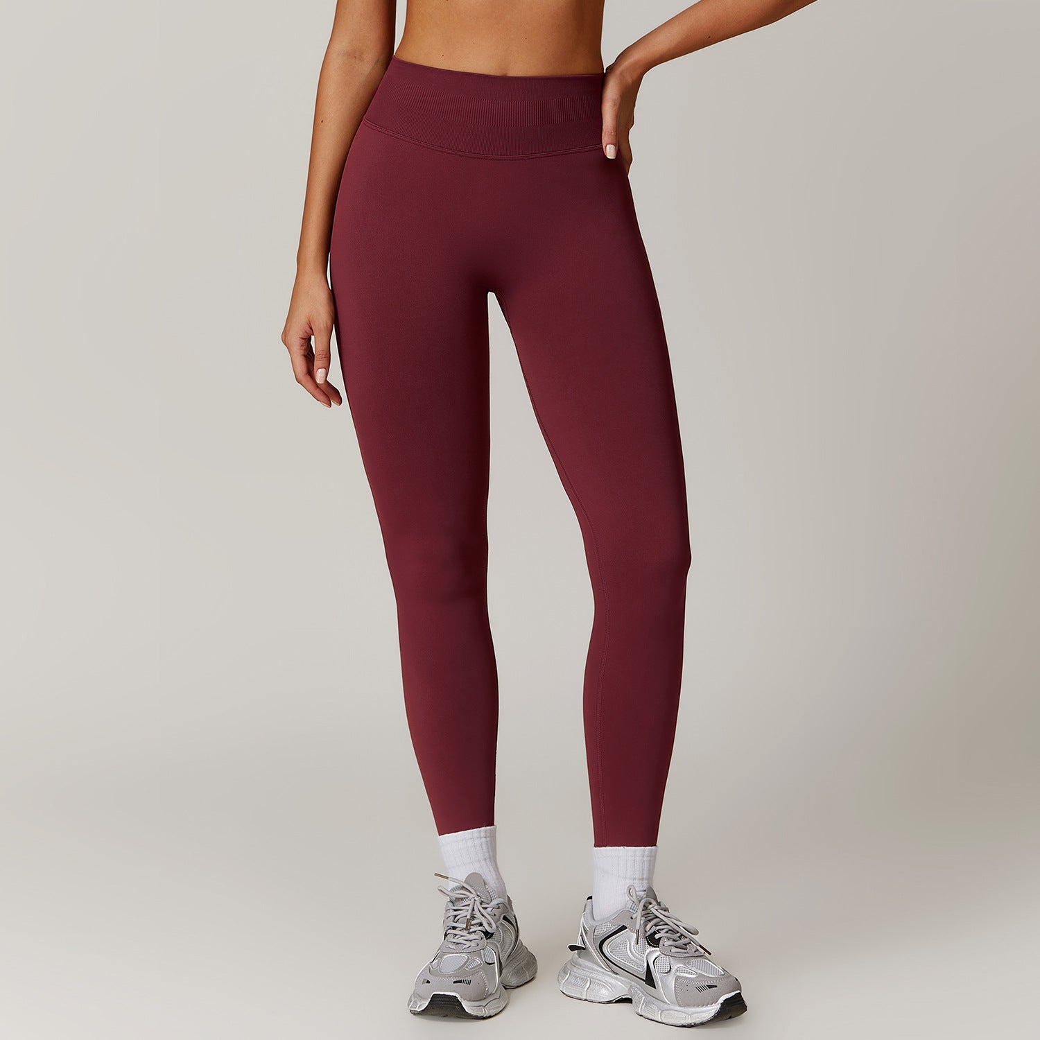 Seamless Tummy Control Yoga Pants for Running and Fitness