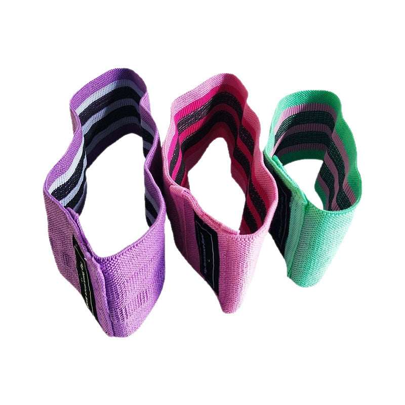 Yoga Mat with Butt Lifting Elastic Resistance Band for Fitness Strength Training and Hip Stretching Pull Force