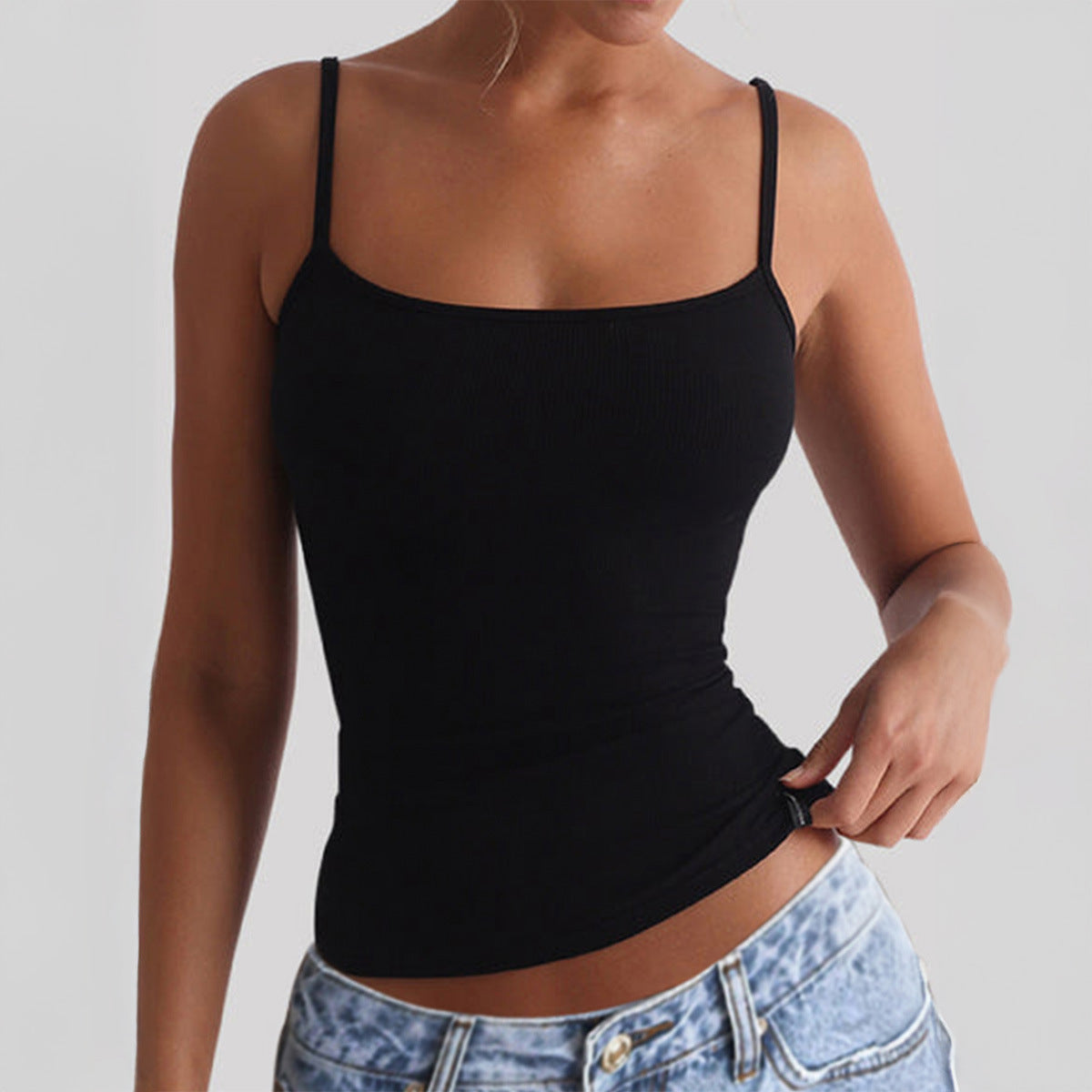 Leisure Y2K Yoga Style Strap T-shirt