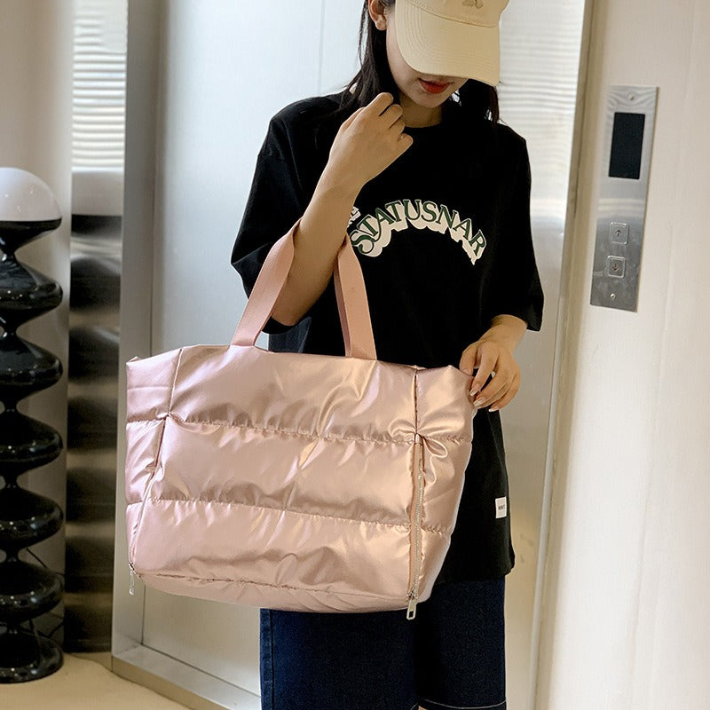 Yoga fitness bag, women's travel bag, dry and wet separation waterproof swimming bag, portable one shoulder travel luggage bag
