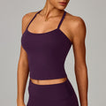 Beautiful back yoga vest quick drying fitness top