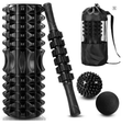 33cm Classic Wolf shaped Yoga Column Massage Stick Fascia Ball Set Hollow foam Axis Pilates Yoga Axis