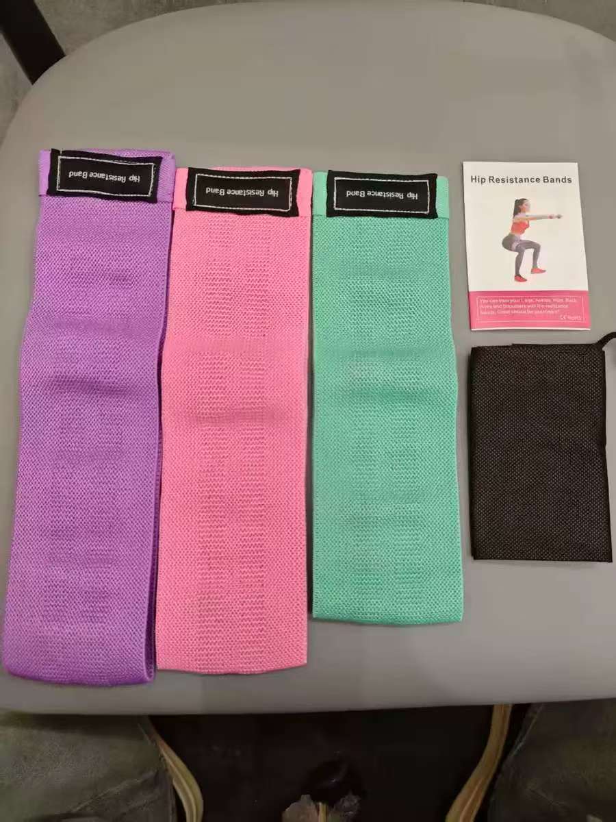 Yoga Mat with Butt Lifting Elastic Resistance Band for Fitness Strength Training and Hip Stretching Pull Force