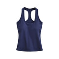 Workout Yoga Tank Top for Women with Padded Bra, Wearable as Outer or Inner Layer, Backless Design, Summer Strappy Top