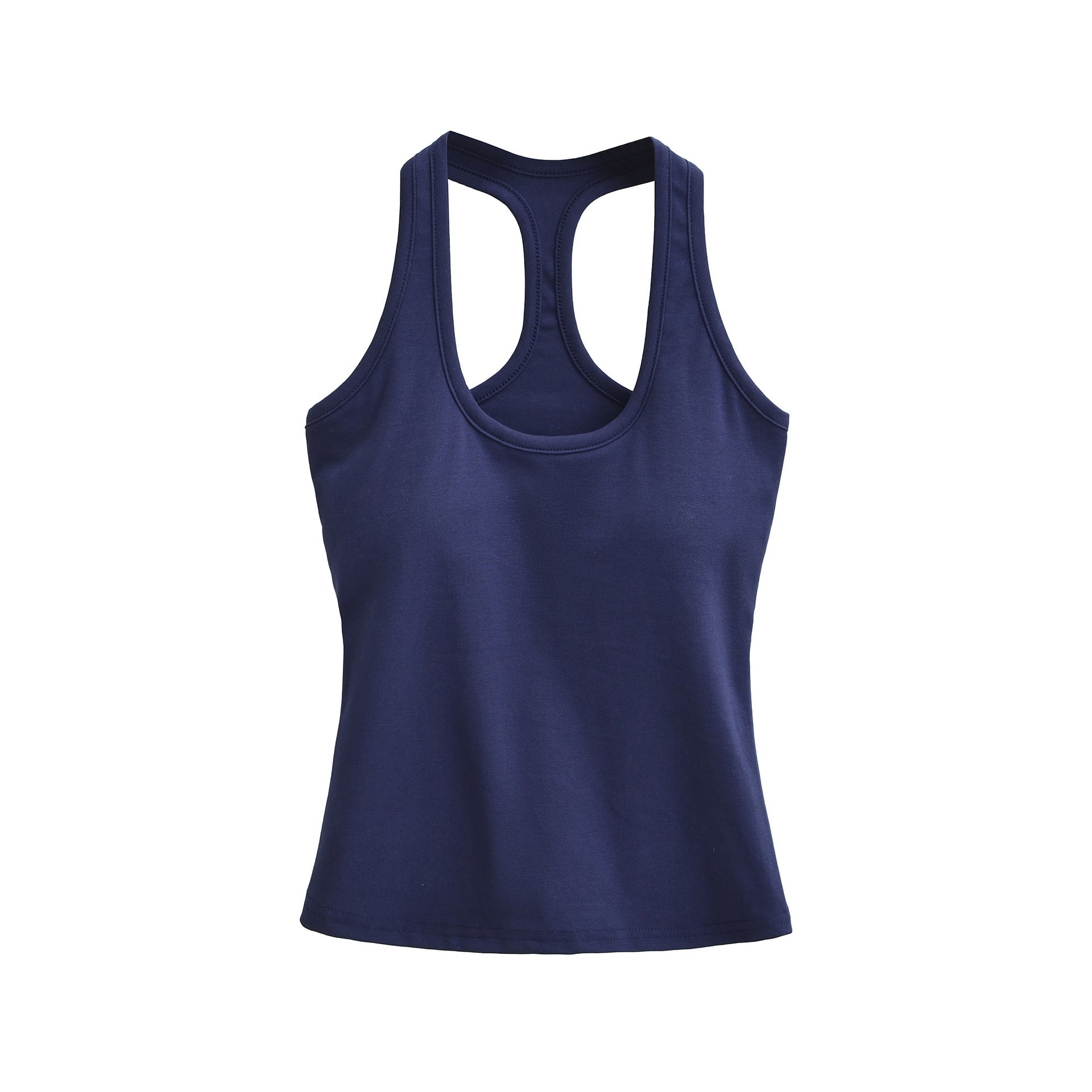 Workout Yoga Tank Top for Women with Padded Bra, Wearable as Outer or Inner Layer, Backless Design, Summer Strappy Top