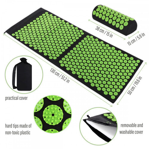 Acupressure Mat Set Yoga Acupressure Massage Mat Needle Stimulating Mat Lotus Sponge Acupressure Mat Set