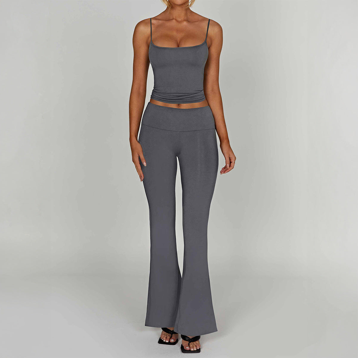 Sports Yoga Strapless Long Pants Set for Women
