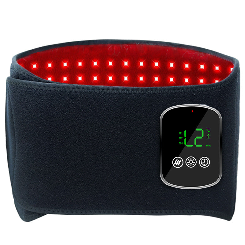 Infrared vibration massage hot compress belt